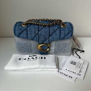 Coach Quilted Denim Tabby 20